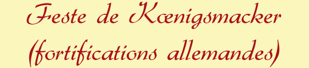 Feste de Koenigsmacker